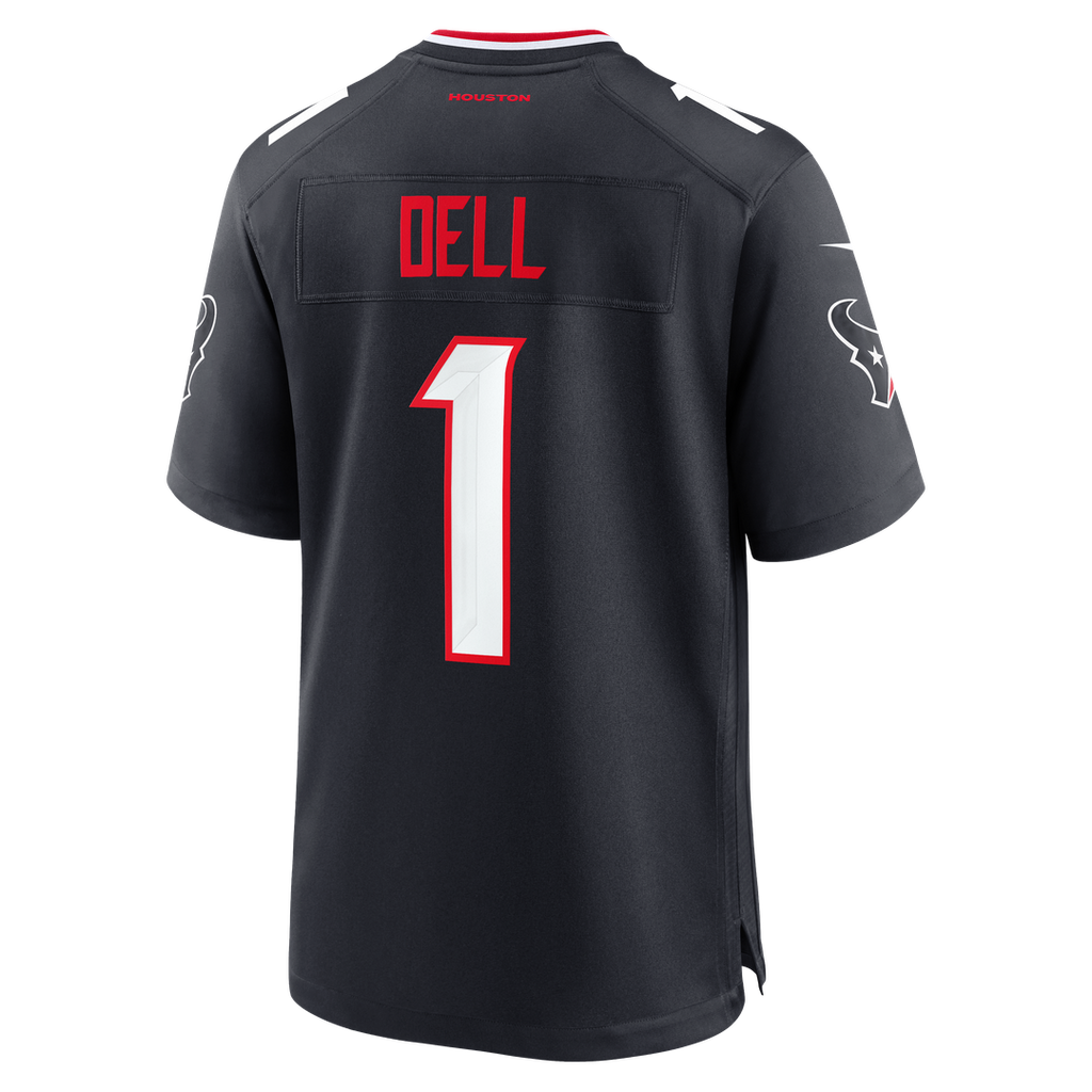 Houston Texans Tank Dell Navy Team Game Jersey