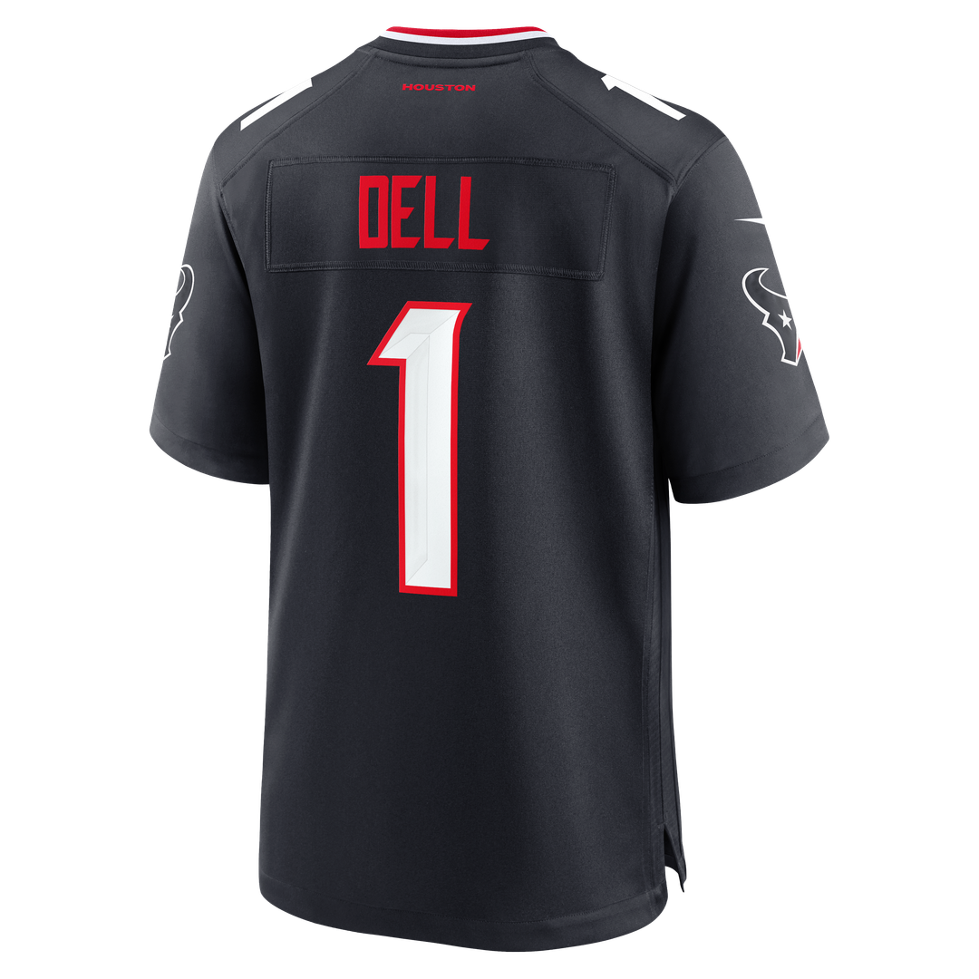 Houston Texans Tank Dell Navy Team Game Jersey