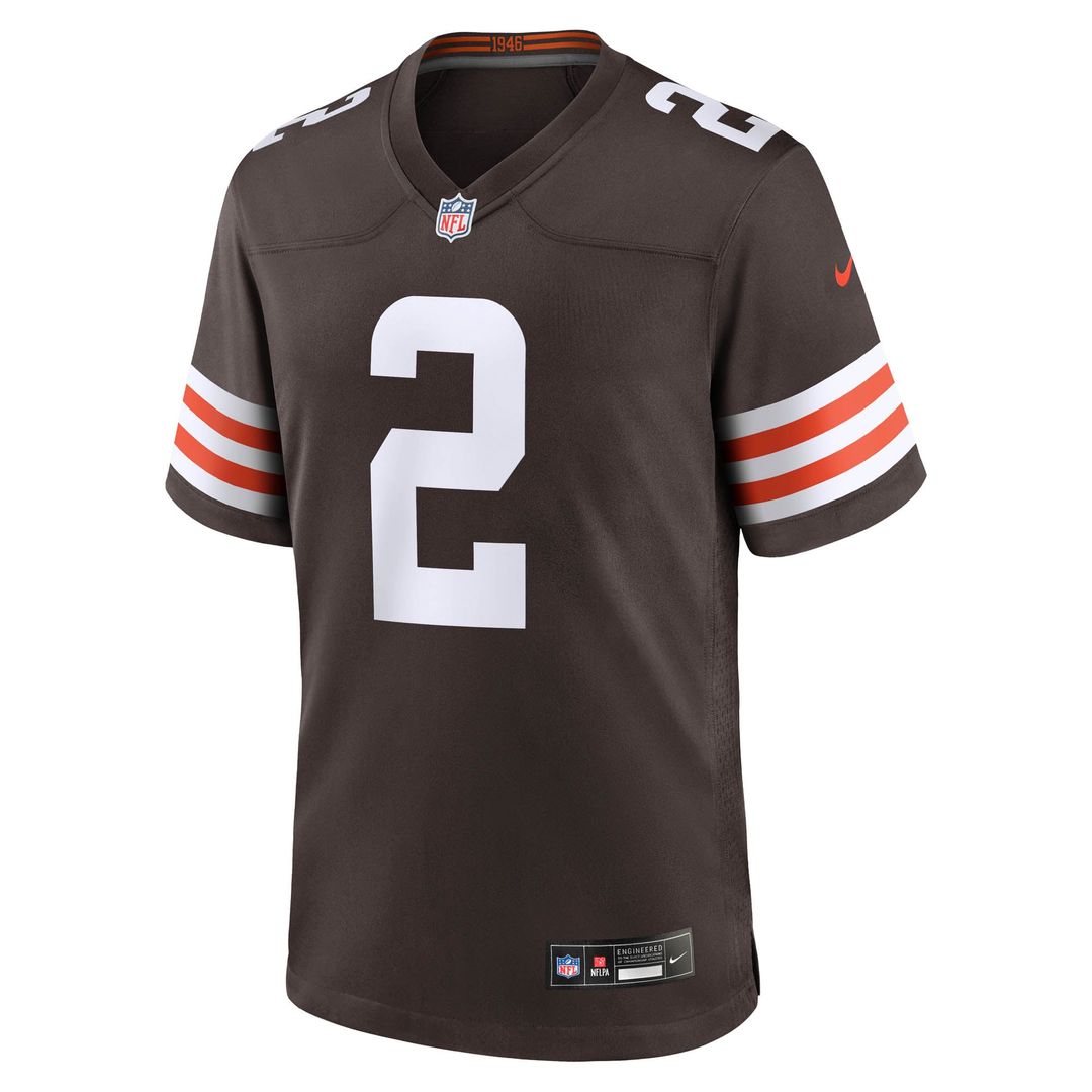 Cleveland Browns Shedeur Sanders Brown Game Jersey