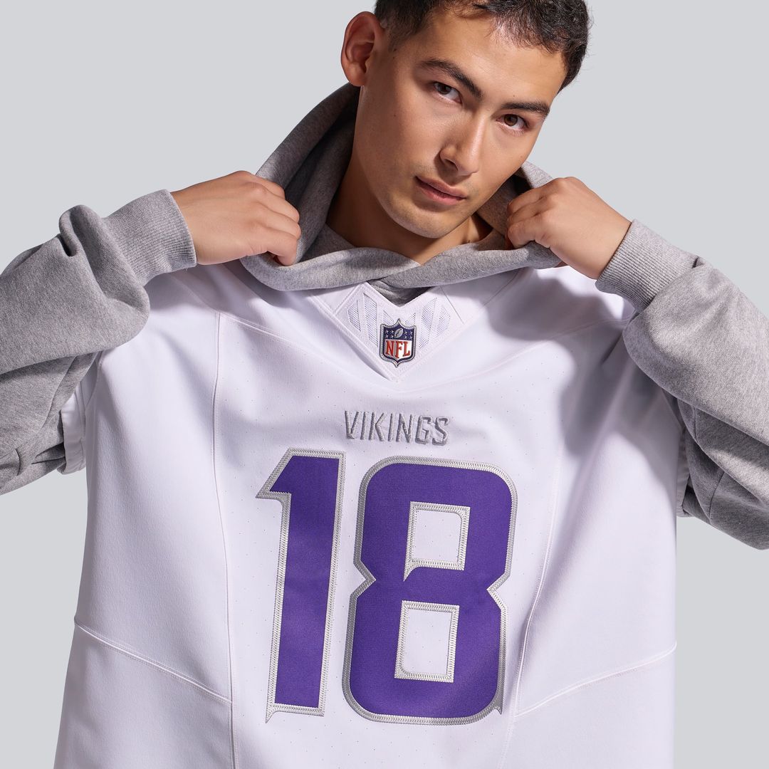 Minnesota Vikings Justin Jefferson White Alternate Vapor F.U.S.E. Elite Player Jersey