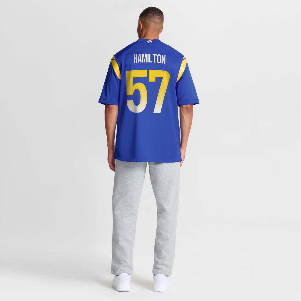 Los Angeles Rams Ty Hamilton Royal Team Game Jersey