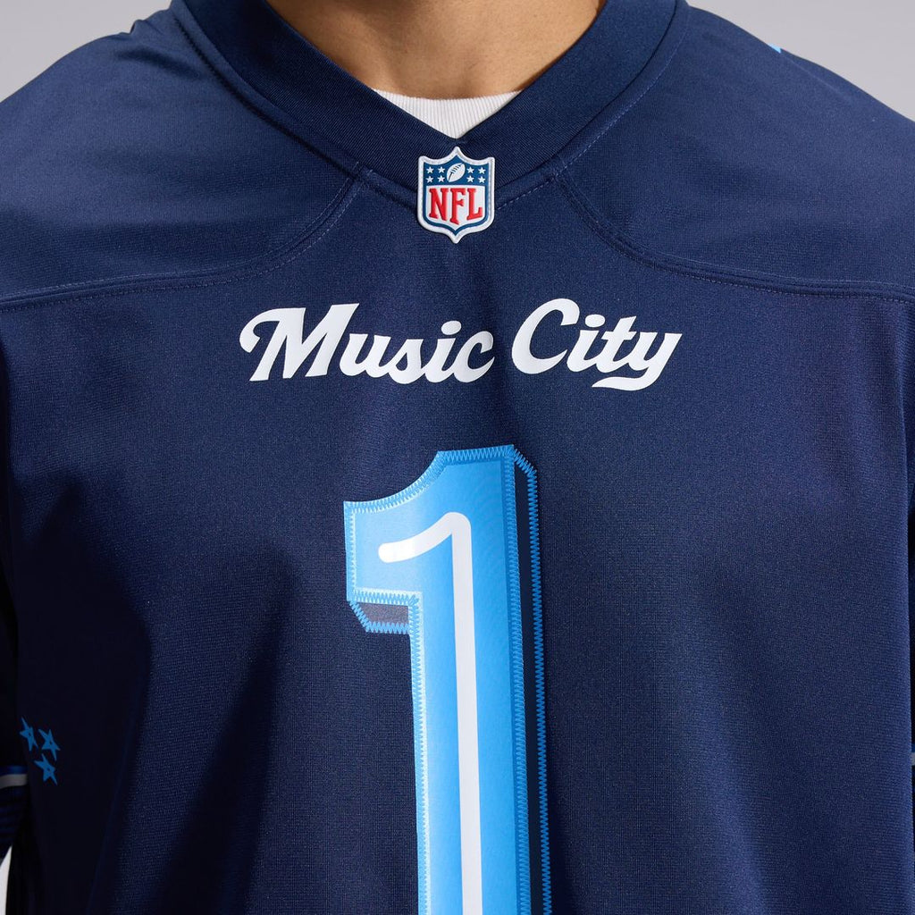 Tennessee Titans Cameron Ward Navy 2026 Rivalries Collection Game Jersey