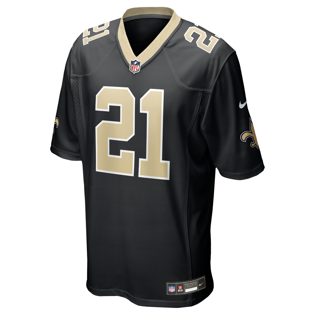 New Orleans Saints Justin Reid Black Team Game Jersey
