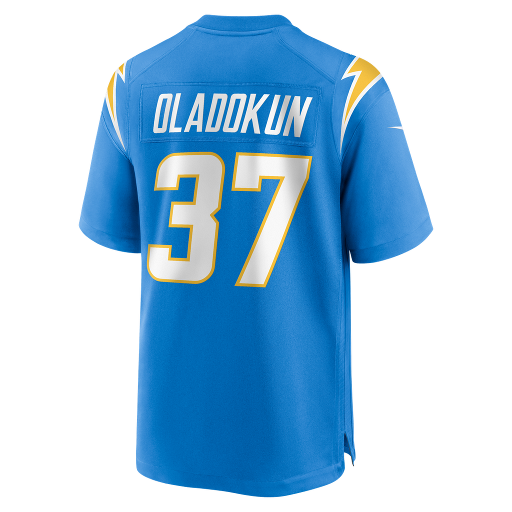 Los Angeles Chargers Jordan Oladokun Powder Blue Team Game Jersey