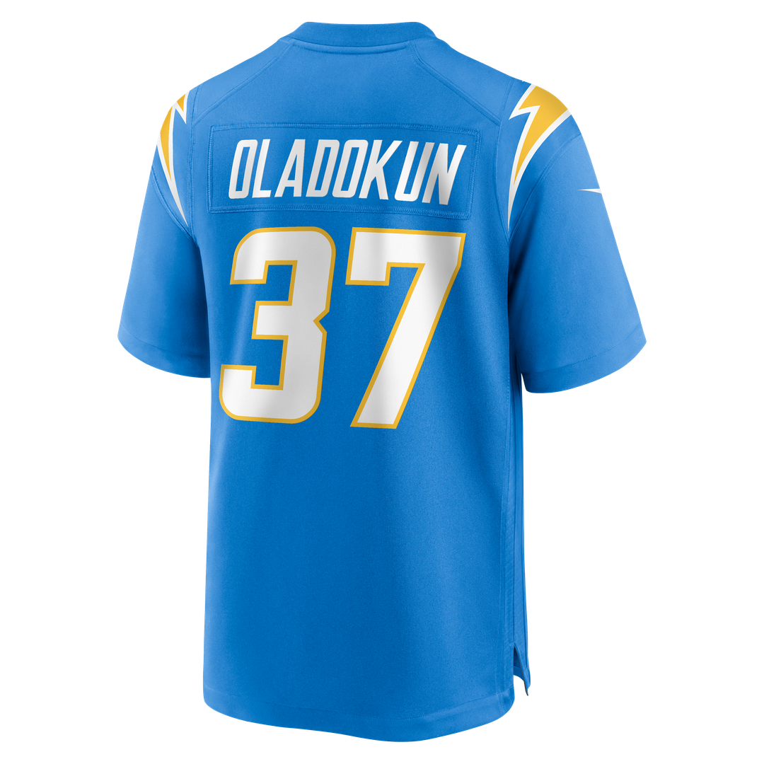 Los Angeles Chargers Jordan Oladokun Powder Blue Team Game Jersey