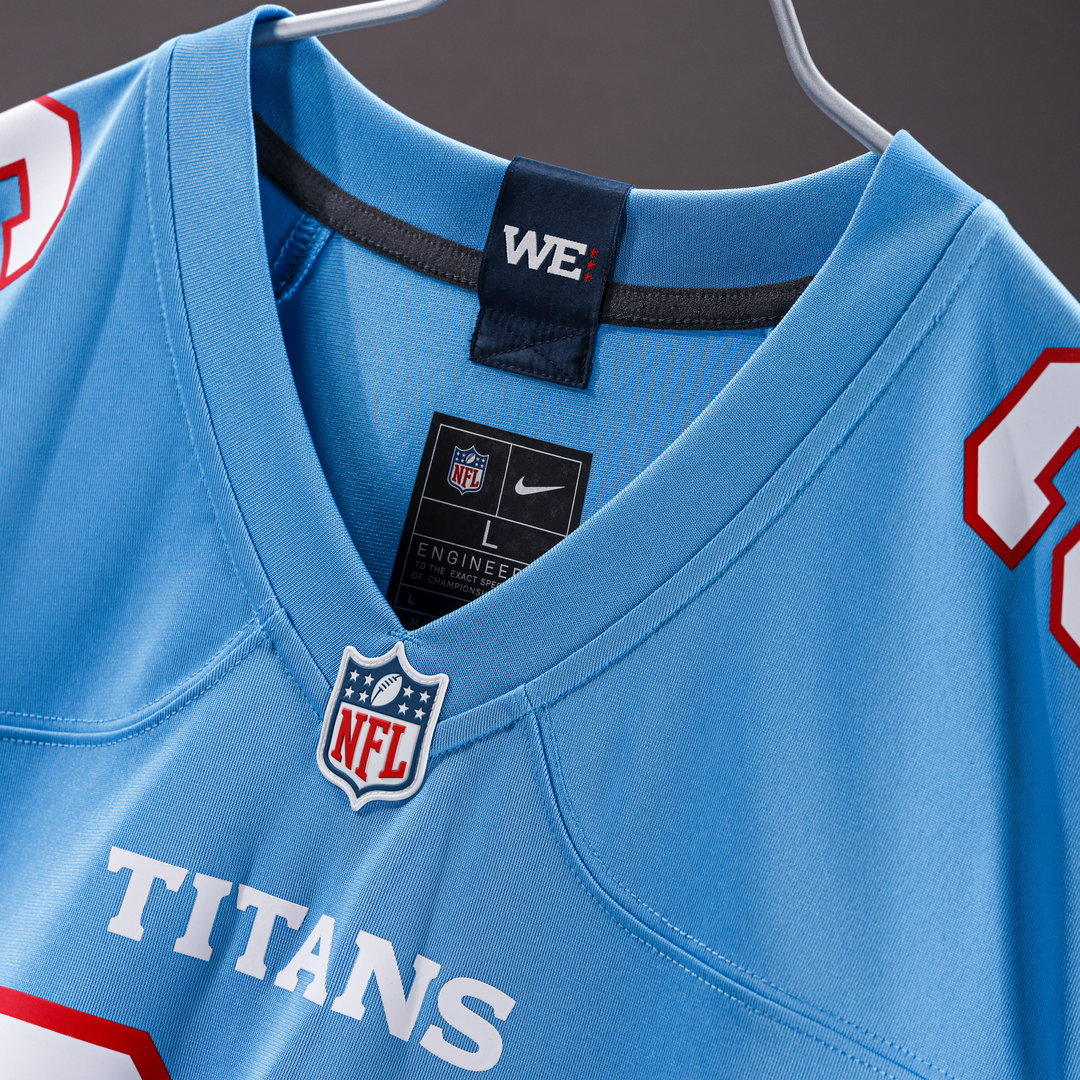 Tennessee Titans John Franklin-Myers Light Blue Team Game Jersey