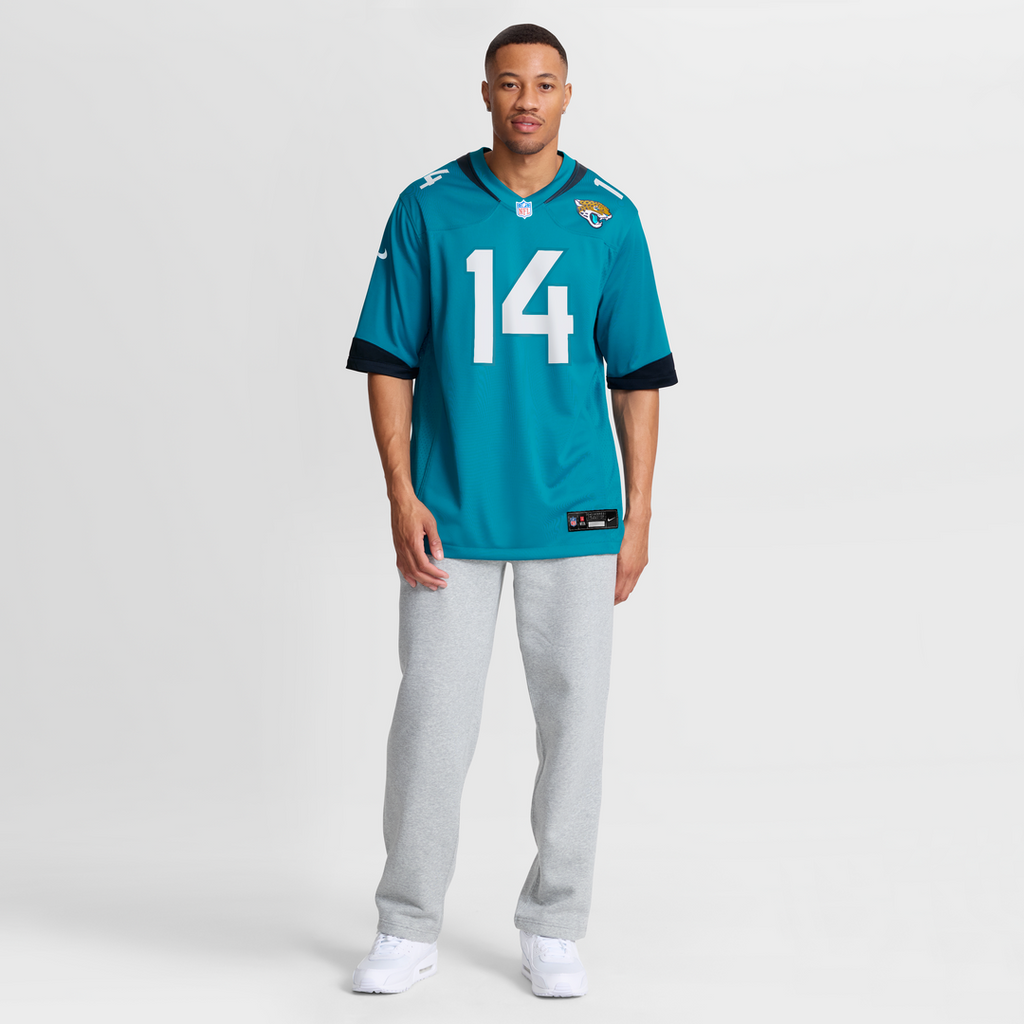 Jacksonville Jaguars Nick Mullens Teal Team Game Jersey