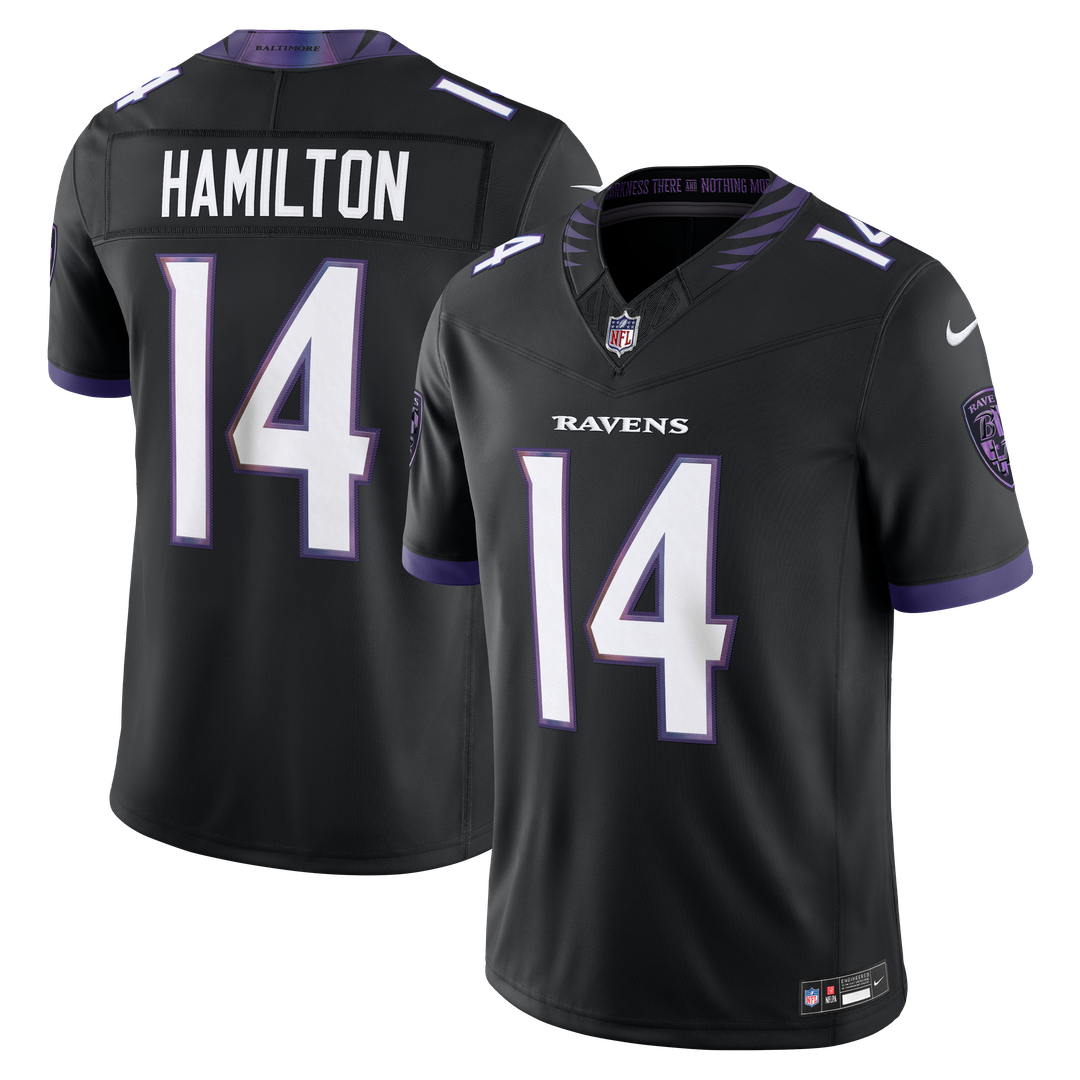 Baltimore Ravens Kyle Hamilton Purple Team Vapor F.U.S.E. Stitched Limited Jersey