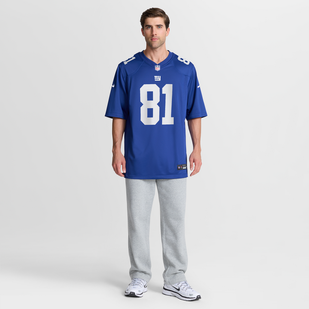New York Giants Jalin Hyatt Royal Team Game Jersey