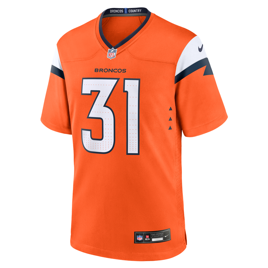 Denver Broncos Kris Abrams-Draine Orange Team Game Jersey
