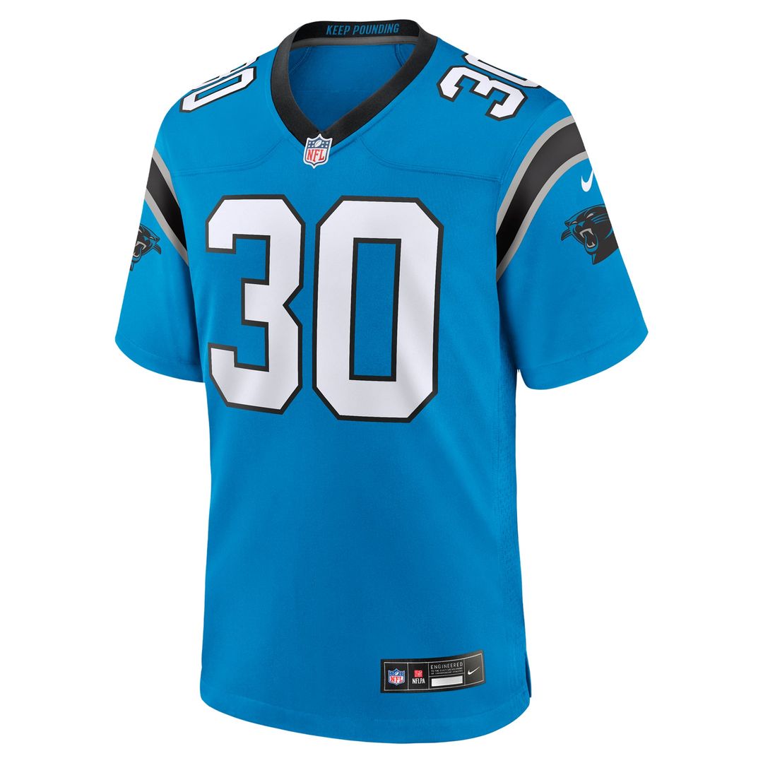 Carolina Panthers Chuba Hubbard Black Team Game Jersey