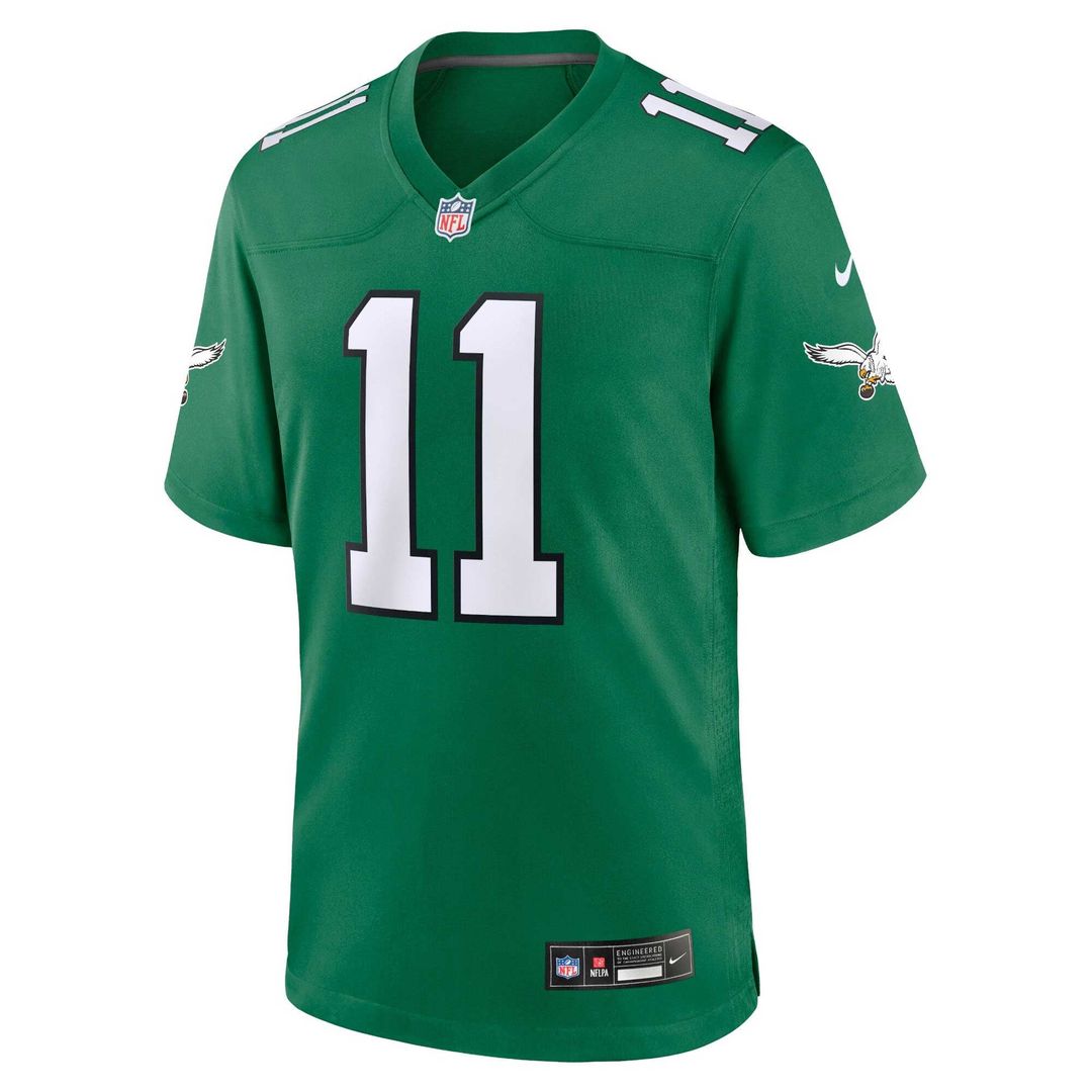 Philadelphia Eagles A.J. Brown Midnight Green Team Game Jersey