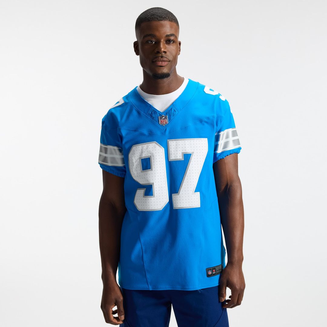 Detroit Lions Aidan Hutchinson Blue Alternate Vapor F.U.S.E. Elite Jersey