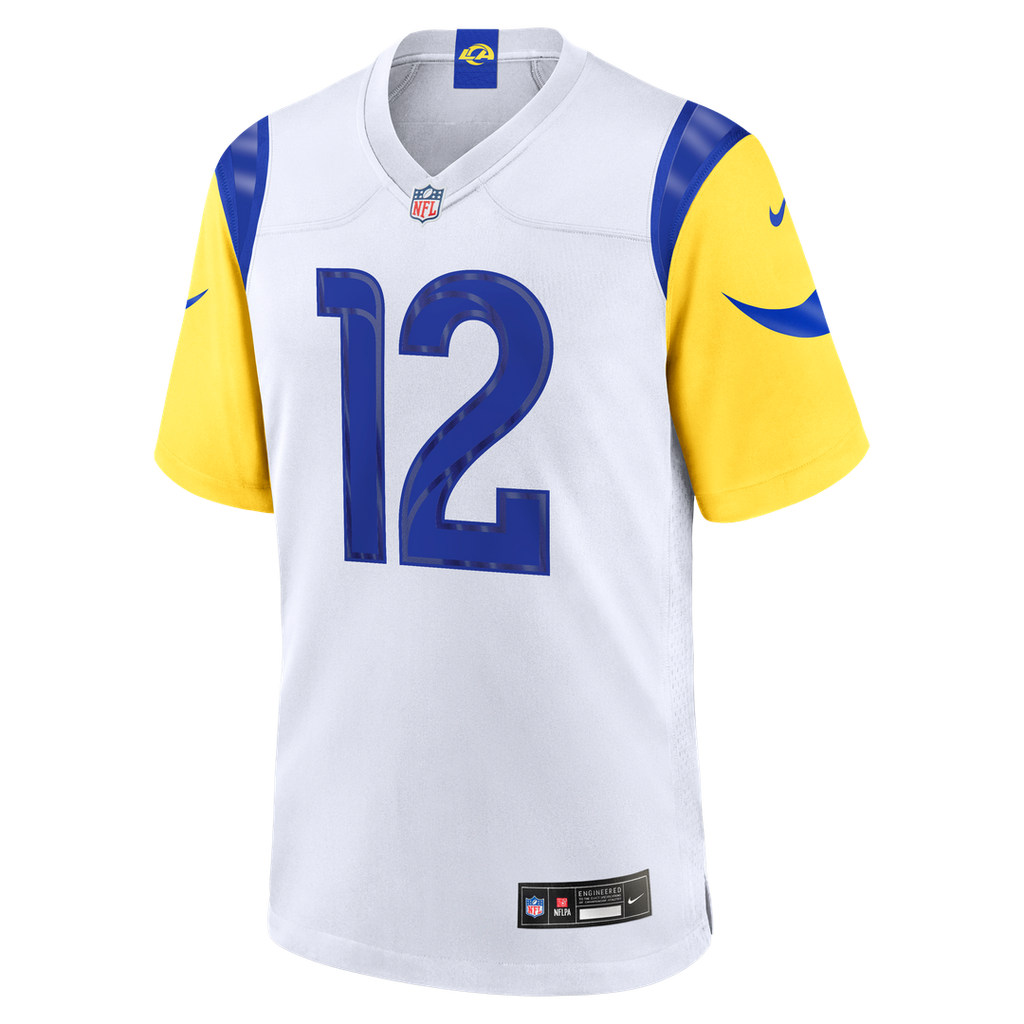 Los Angeles Rams Puka Nacua White White Game Player Jersey