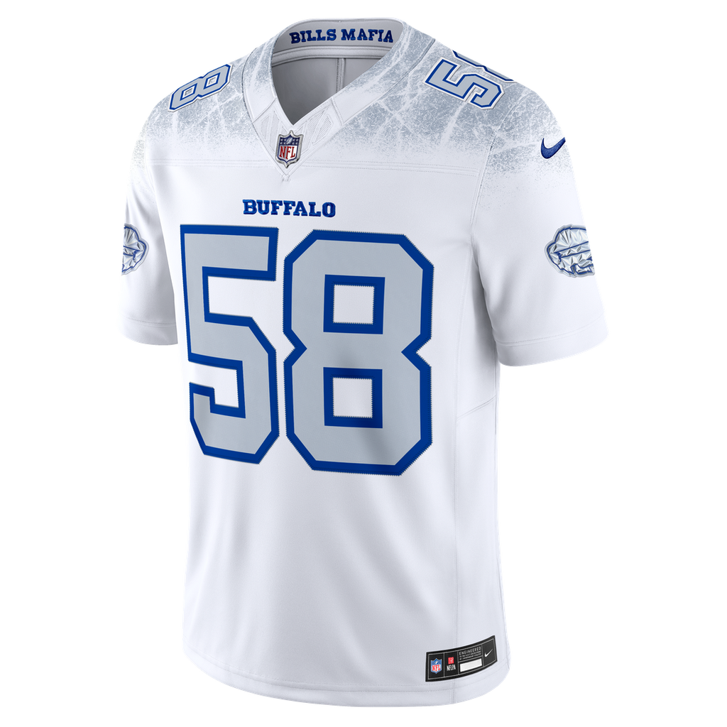 Buffalo Bills Matt Milano White Rivalries Collection Stitched Limited Jersey