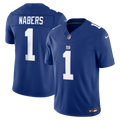 New York Giants Malik Nabers Royal Team Vapor F.U.S.E. Stitched Limited Jersey