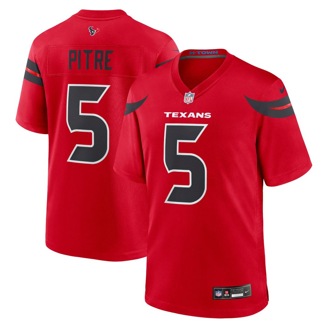 Houston Texans Jalen Pitre Navy Game Jersey