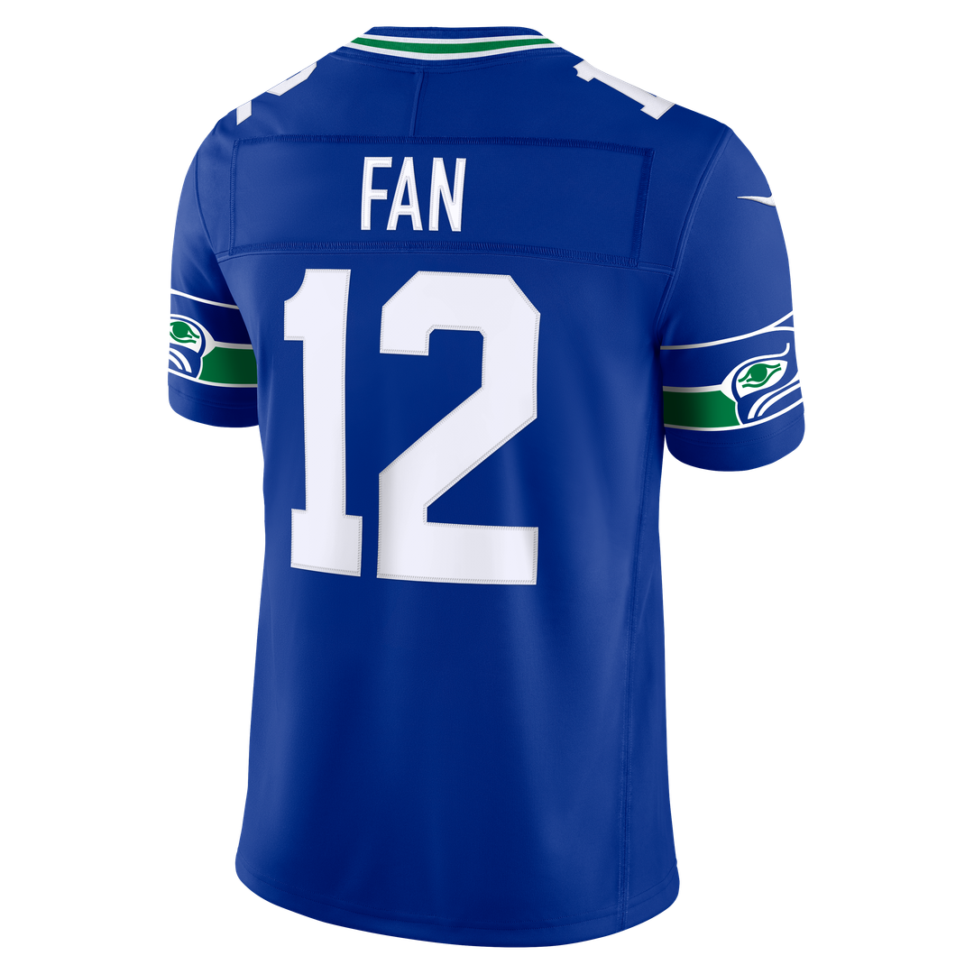Seattle Seahawks 12s Royal Alternate Vapor F.U.S.E. Stitched Limited Jersey