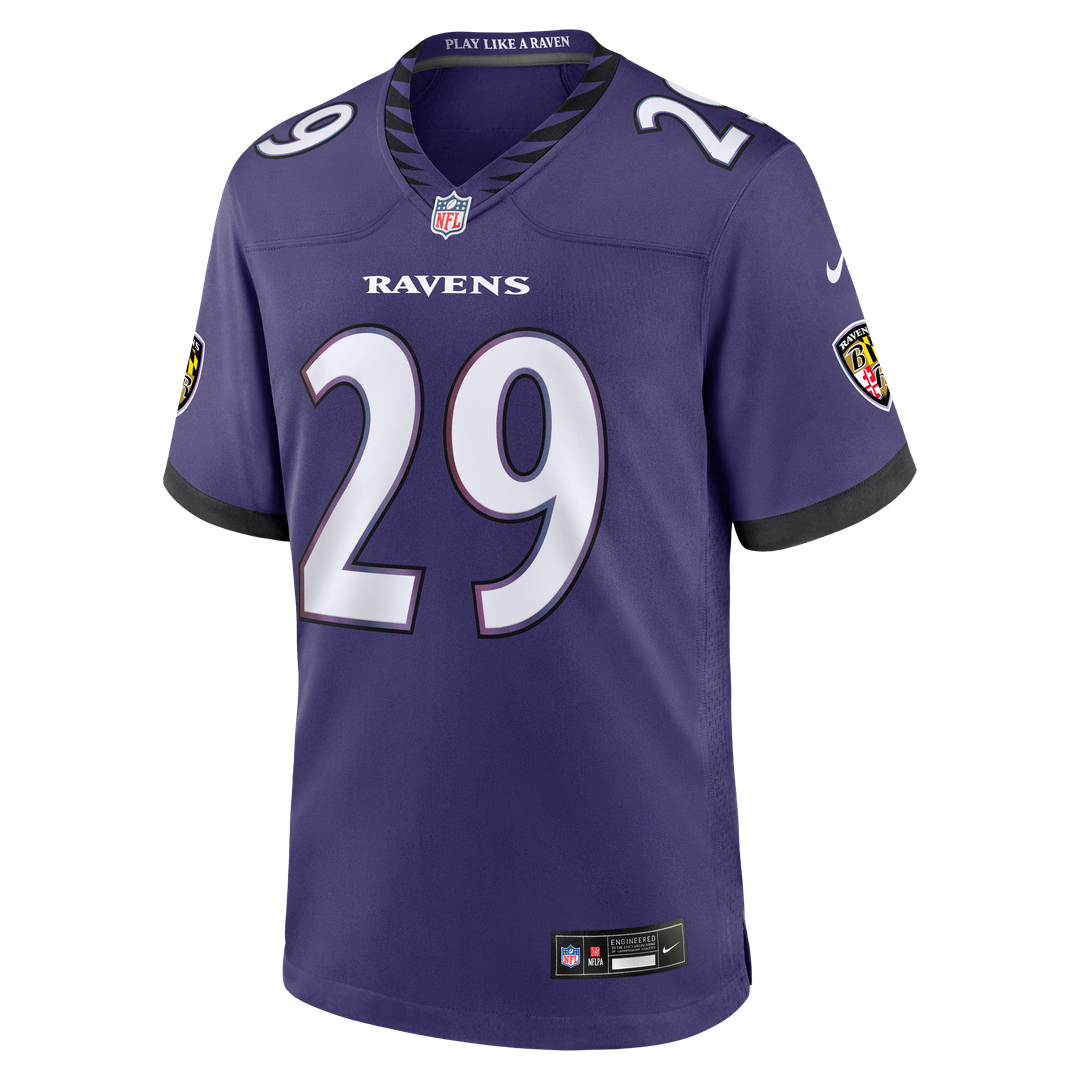 Baltimore Ravens Chandler Rivers Purple Team Game Jersey