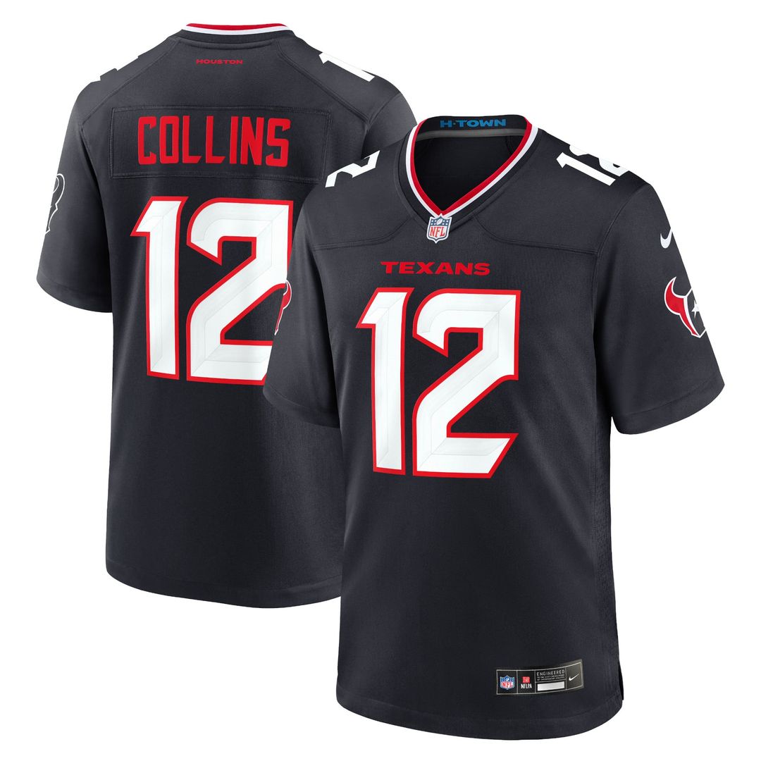 Houston Texans Nico Collins Red Alternate Game Jersey