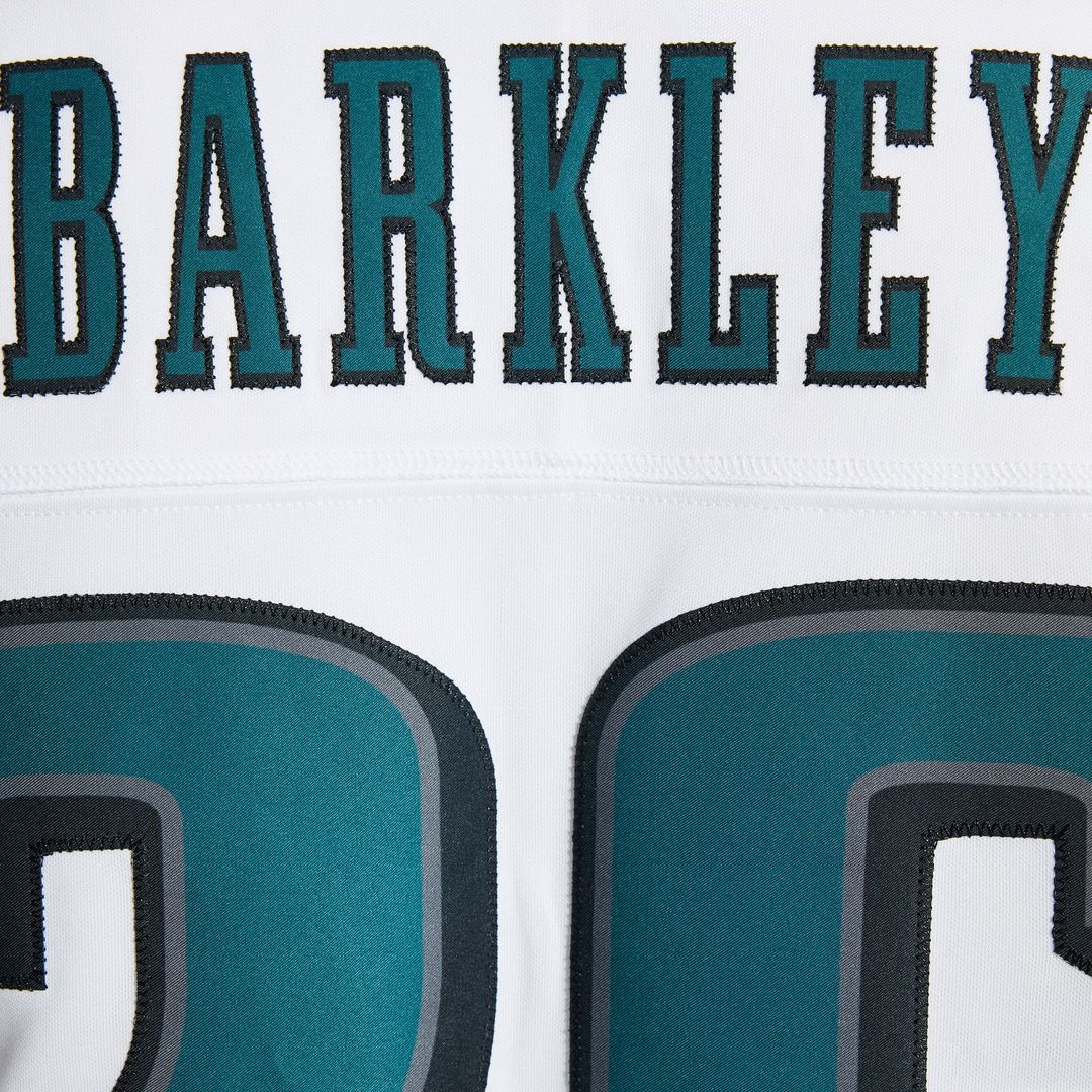 Philadelphia Eagles Saquon Barkley White Vapor F.U.S.E. Stitched Limited Jersey