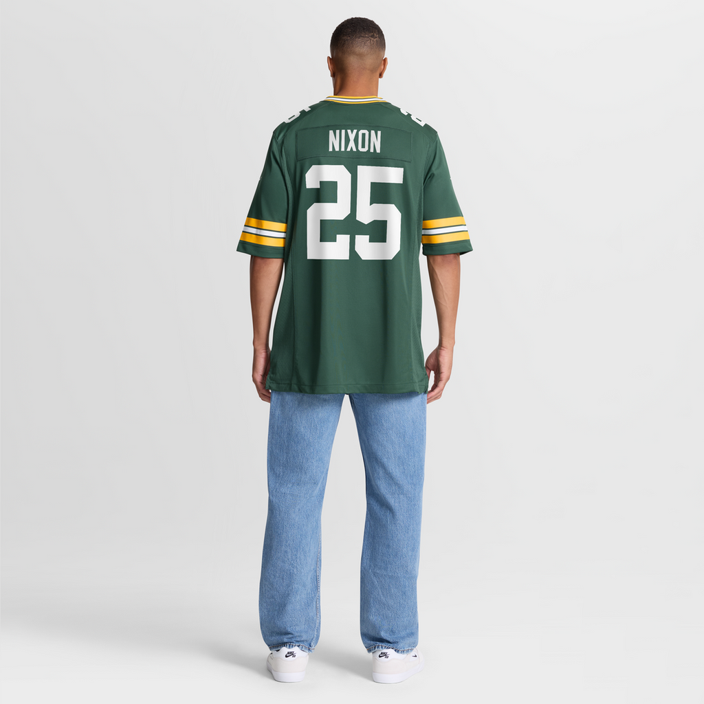 Green Bay Packers Keisean Nixon Green Game Player Jersey