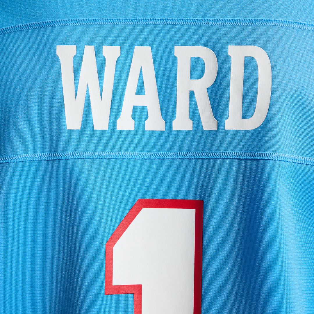 Tennessee Titans Cameron Ward Light Blue Game Jersey