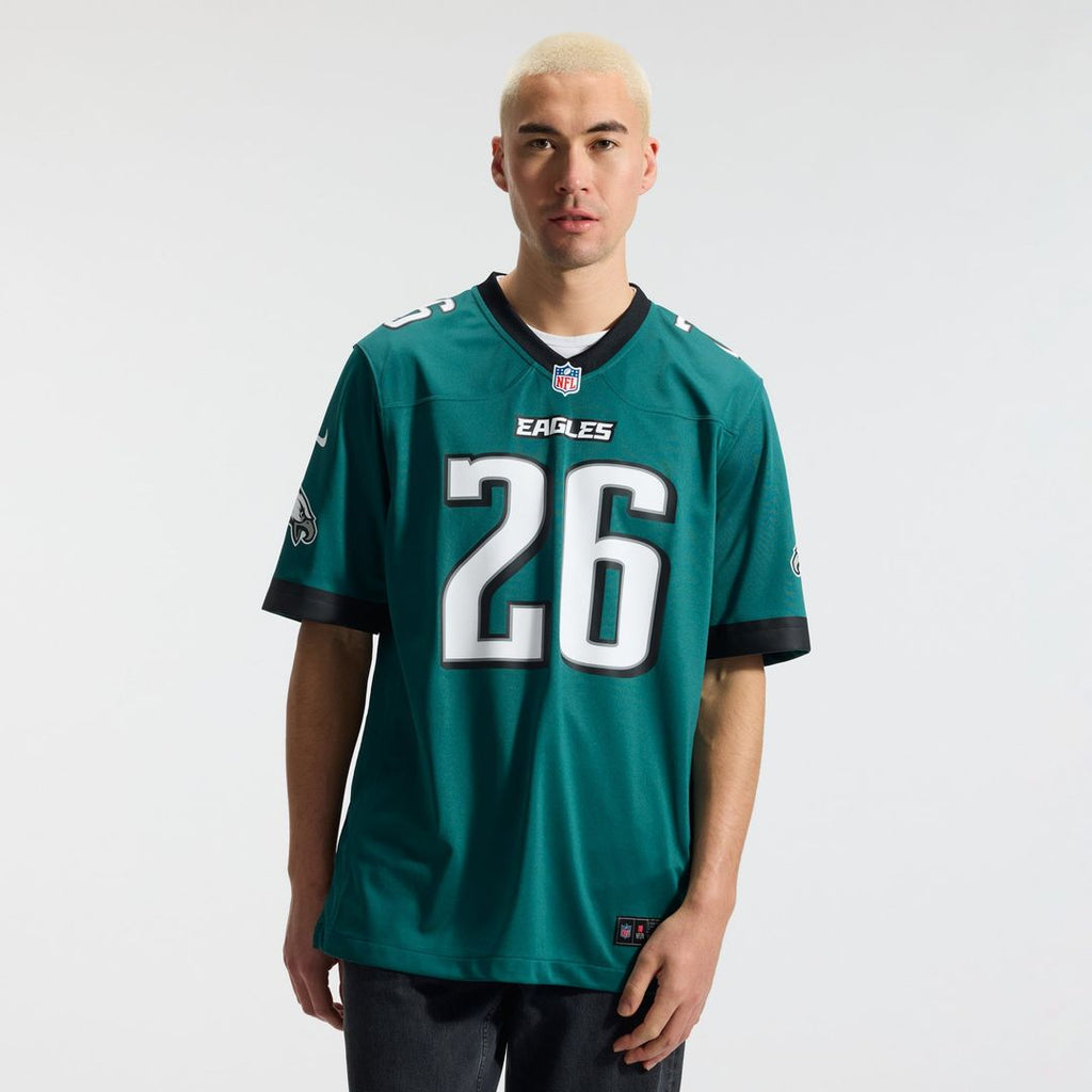 Philadelphia Eagles Saquon Barkley Midnight Green Team Game Jersey