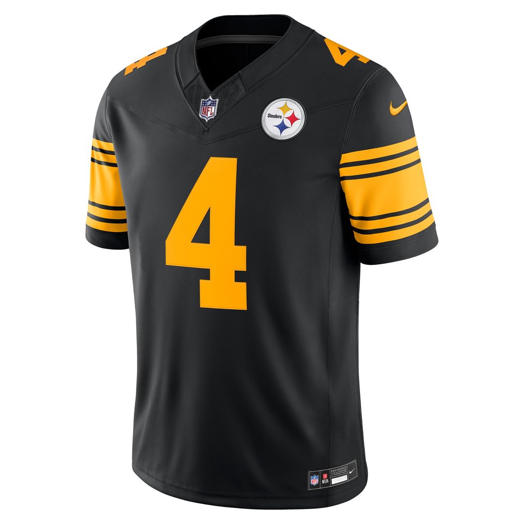 Pittsburgh Steelers DK Metcalf Black Alternate Vapor F.U.S.E. Stitched Limited Jersey