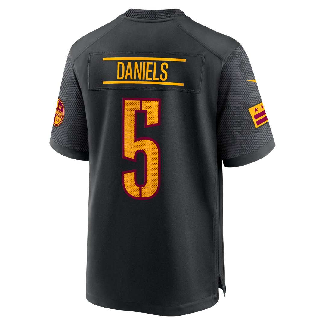 Washington Commanders Jayden Daniels Black Alternate Game Player Jersey