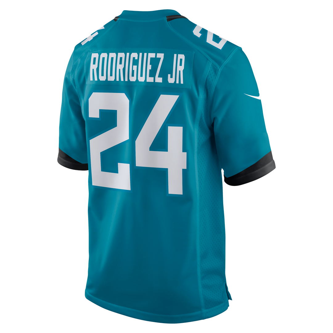 Jacksonville Jaguars Chris Rodriguez Jr. Teal Team Game Jersey