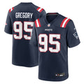 New England Patriots Eric Gregory Navy Team Game Jersey