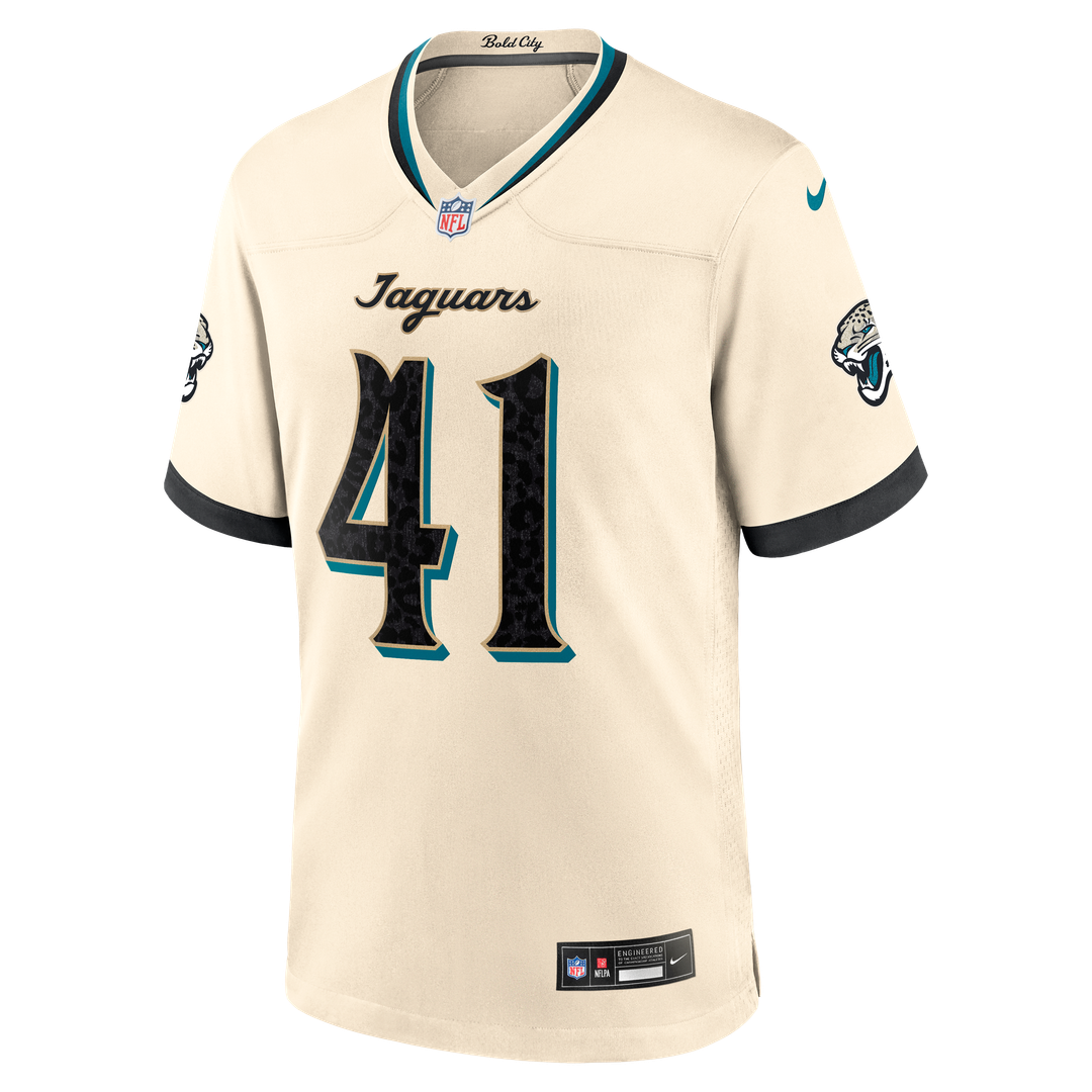 Jacksonville Jaguars Josh Hines-Allen Natural 2026 Rivalries Collection Game Jersey