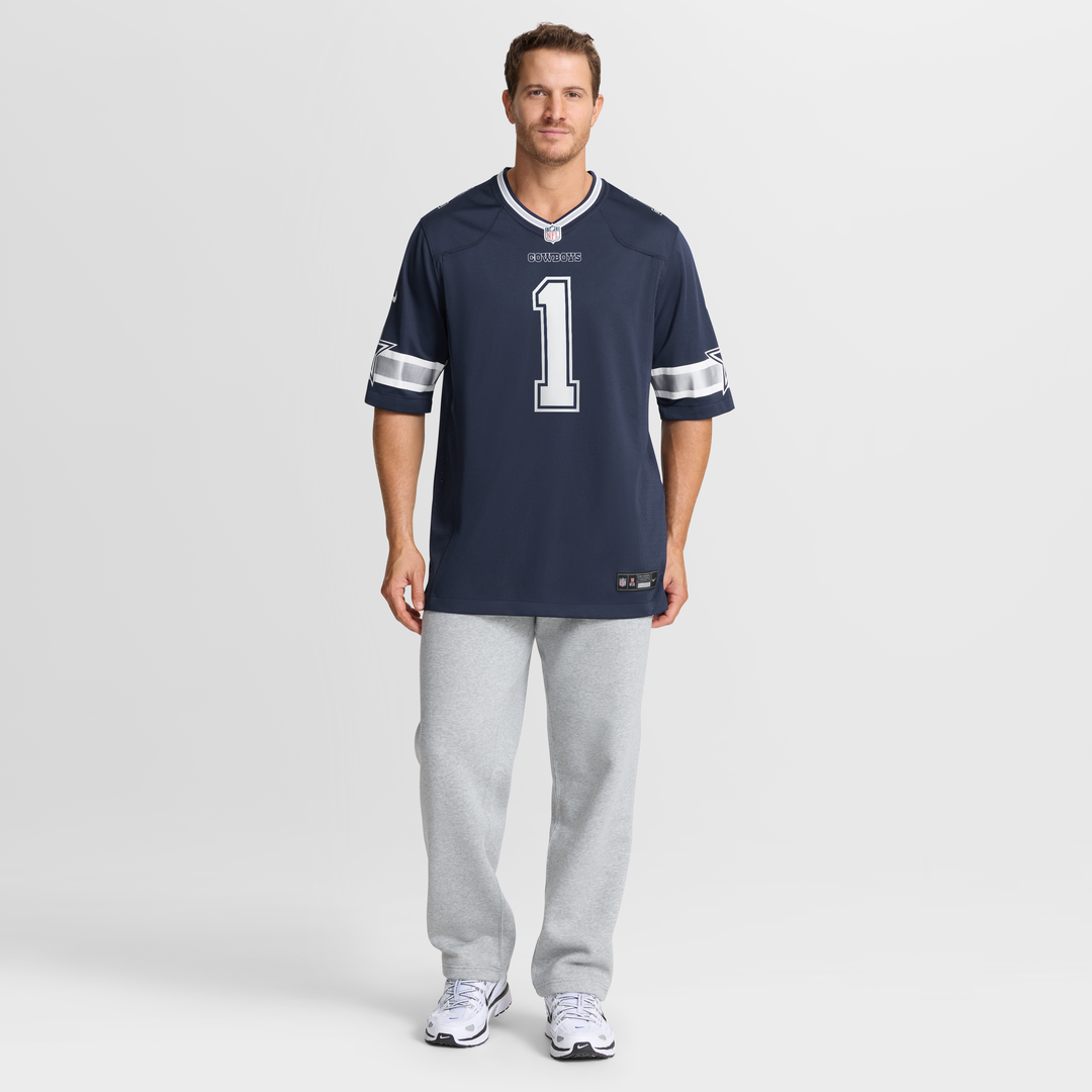 Dallas Cowboys Number 1 Groom Navy Game Jersey