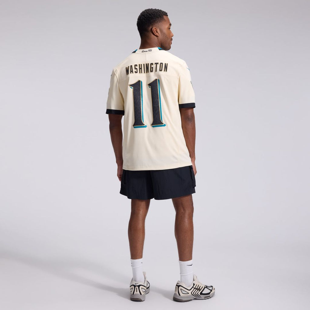 Jacksonville Jaguars Parker Washington Natural 2026 Rivalries Collection Stitched Limited Jersey