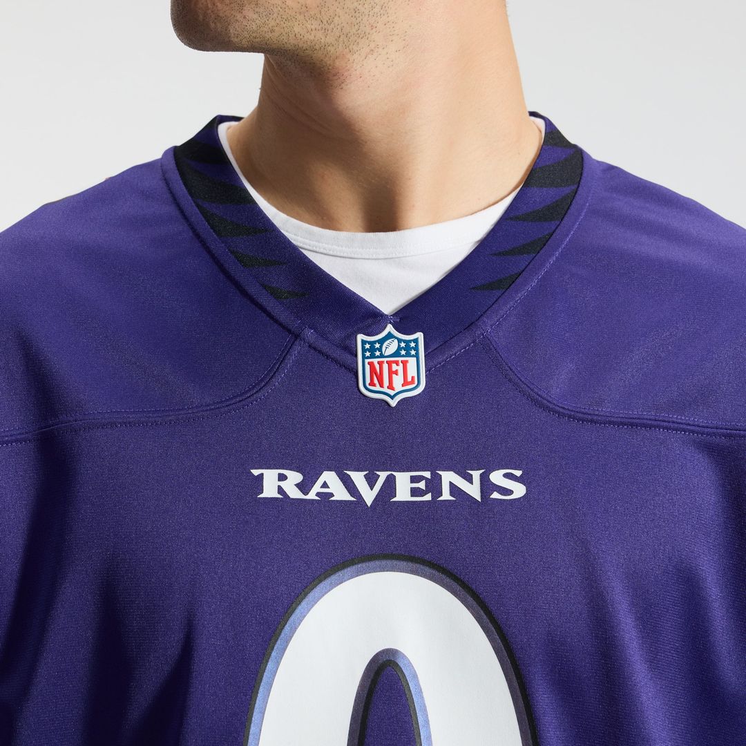 Baltimore Ravens Roquan Smith Purple Team Game Jersey