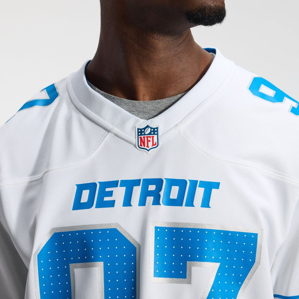 Detroit Lions Aidan Hutchinson White Game Jersey