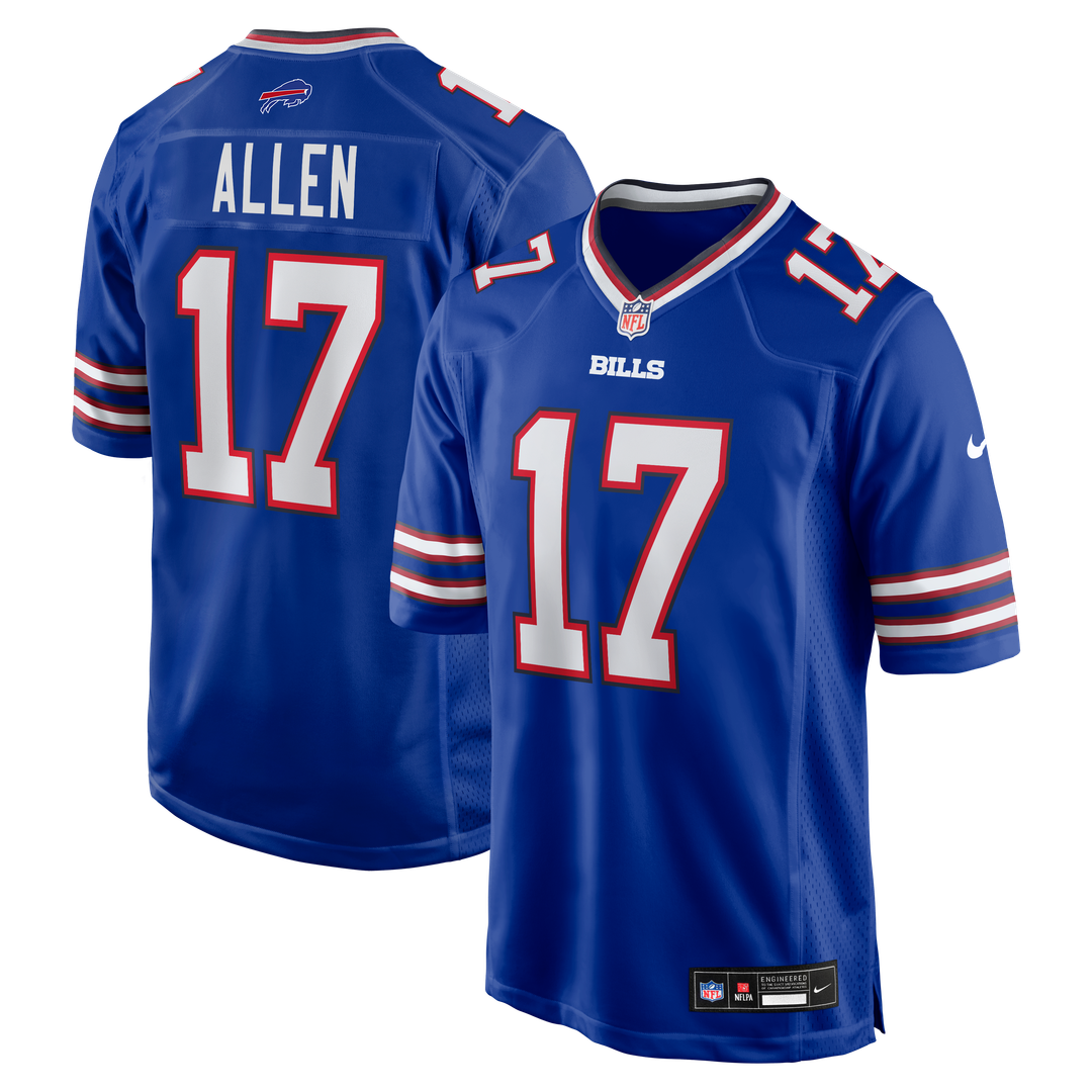 Buffalo Bills Josh Allen White Game Player Jersey