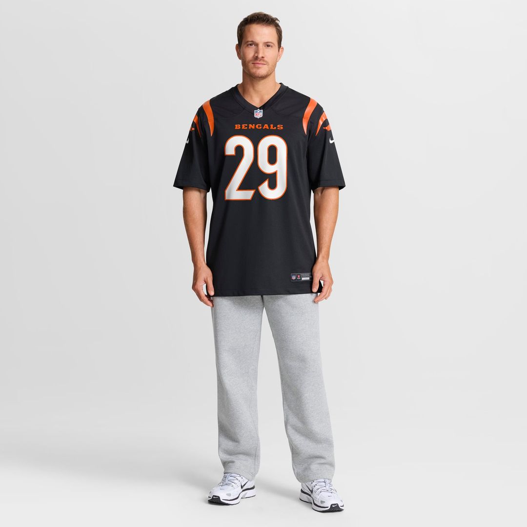 Cincinnati Bengals Kyle Dugger Black Team Game Jersey
