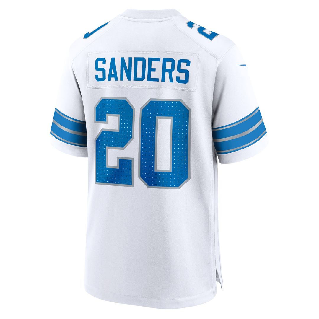 Detroit Lions Barry Sanders Blue Retired Player Game Jersey