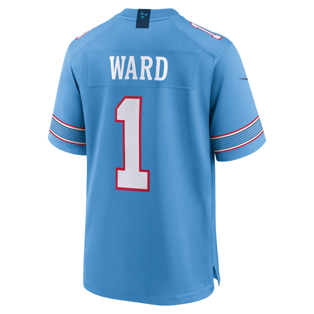Tennessee Titans Cameron Ward Light Blue Game Jersey