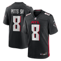 Atlanta Falcons Kyle Pitts Sr. Black Team Game Jersey