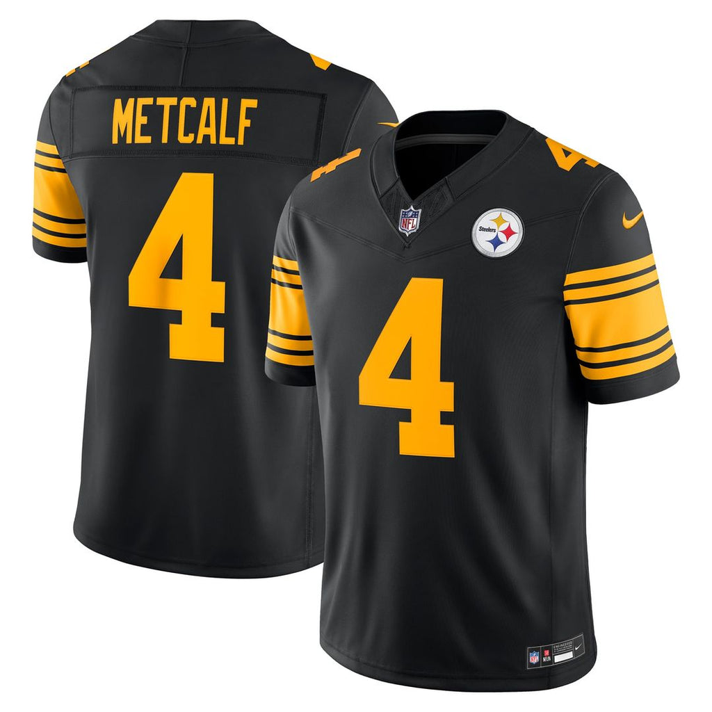Pittsburgh Steelers DK Metcalf Black Alternate Vapor F.U.S.E. Stitched Limited Jersey
