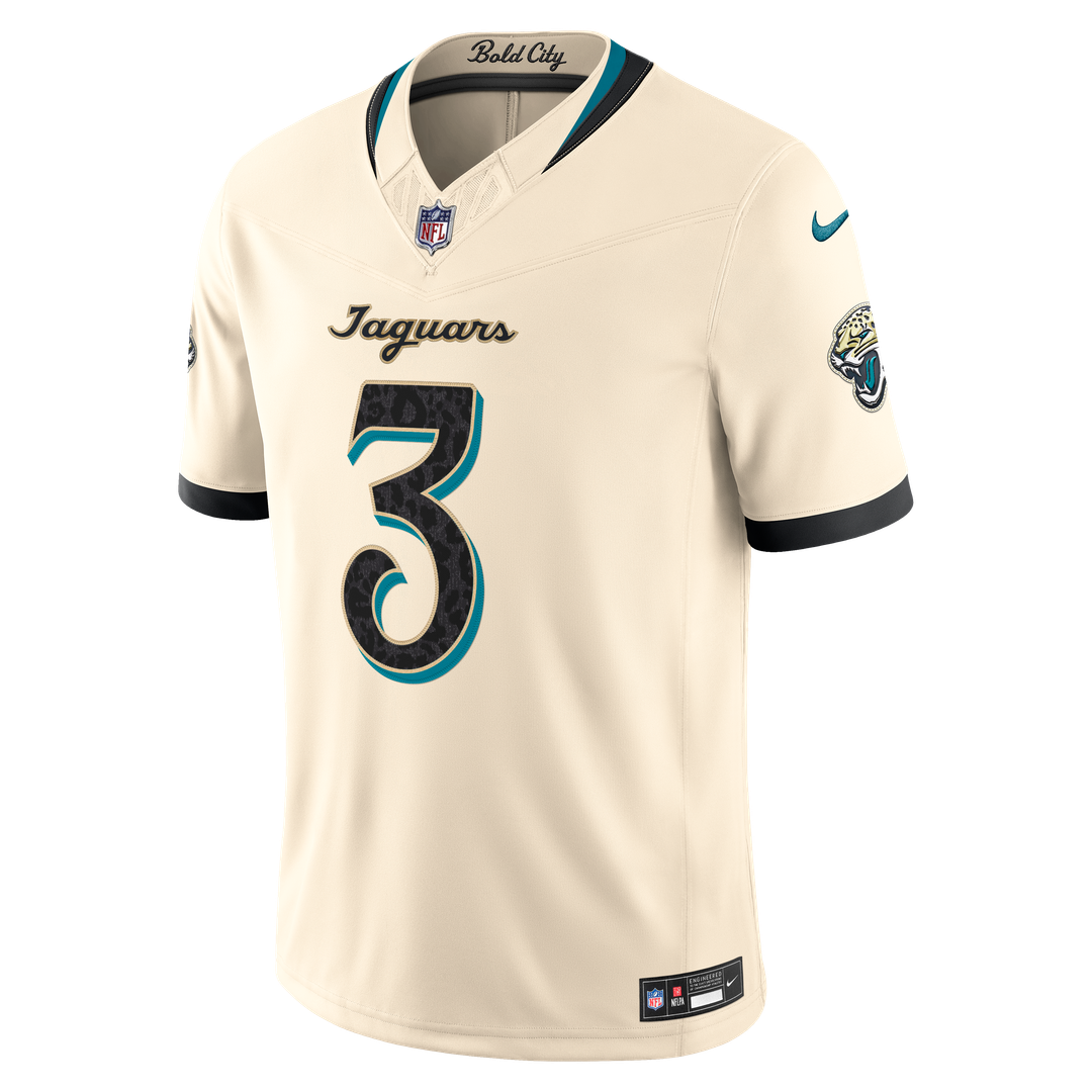 Jacksonville Jaguars Jakobi Meyers Natural 2026 Rivalries Collection Stitched Limited Jersey