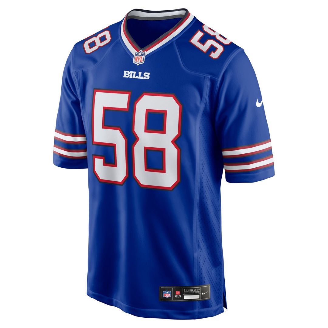 Buffalo Bills Matt Milano Red Alternate Game Jersey