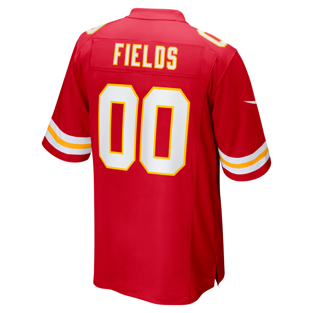 Kansas City Chiefs Justin Fields Red Game Jersey