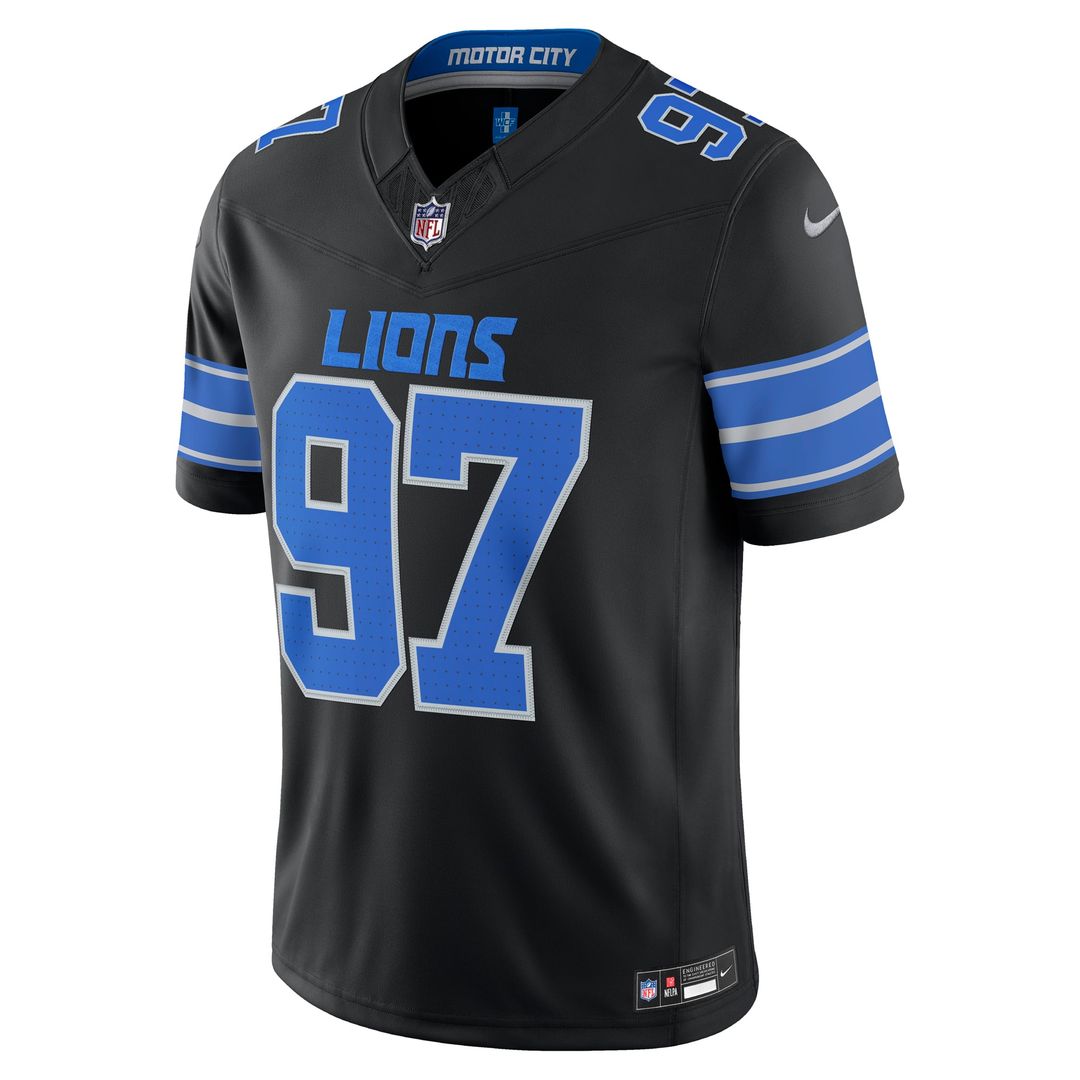 Detroit Lions Aidan Hutchinson White Vapor F.U.S.E. Stitched Limited Jersey