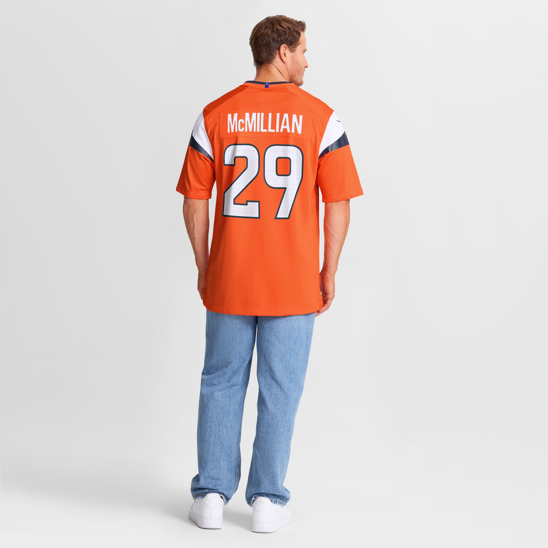 Denver Broncos Ja'Quan McMillian Orange Team Game Jersey
