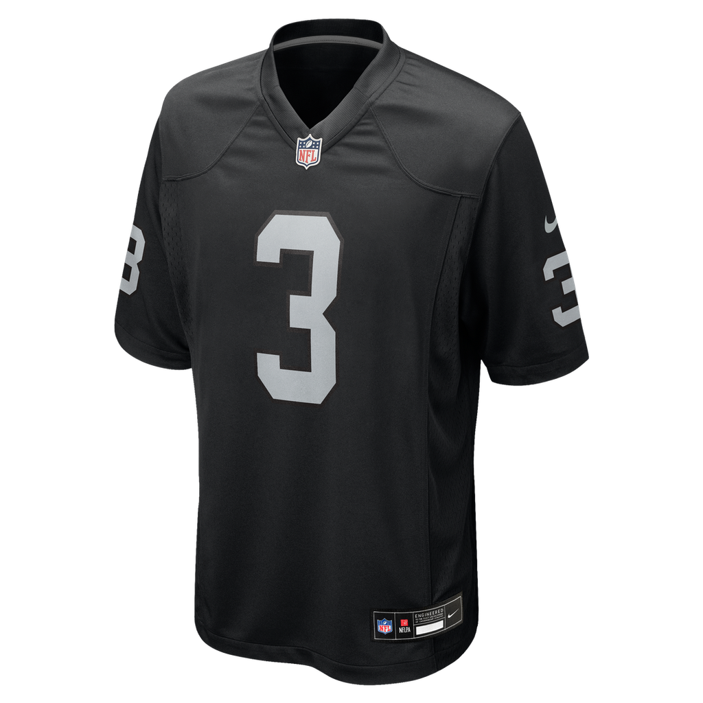 Las Vegas Raiders Taron Johnson Black Team Game Jersey