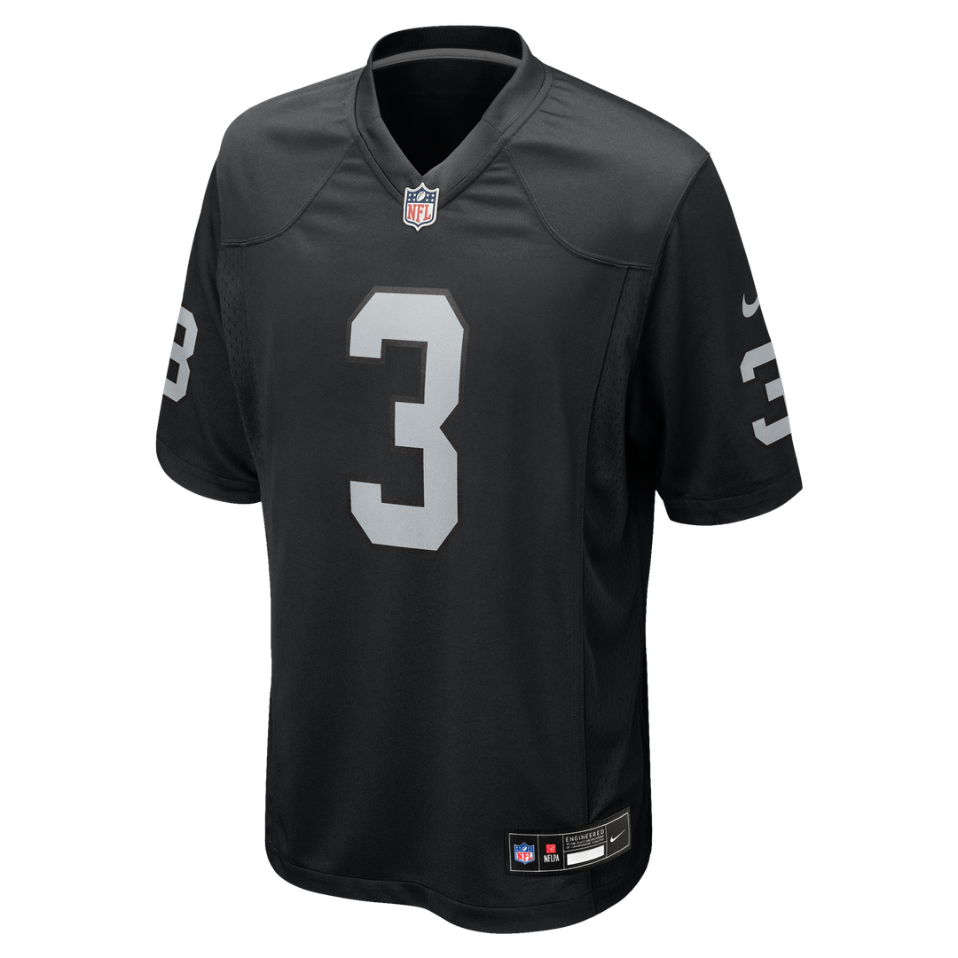Las Vegas Raiders Taron Johnson Black Team Game Jersey